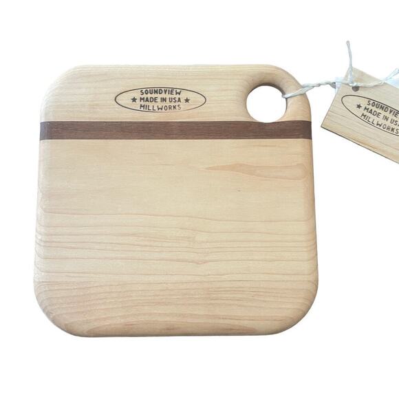 NWT Cutting Board Barware-Soundview Millworks "The 19th Hole" Martini Engraving - Picture 6 of 11